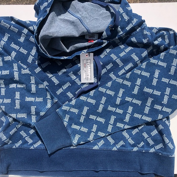 Tommy Jeans Logo-Print Hoodie Y2K - Picture 4 of 6